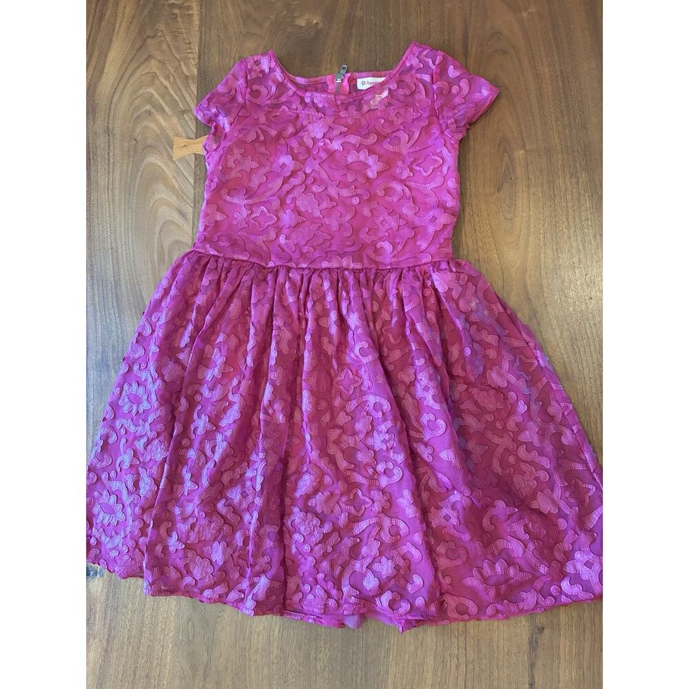 Merry Magenta Dress for Girls‎ American Girl Size 12